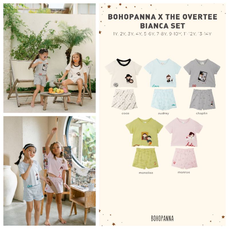 BOHOPANNA Boho Panna x The Overtee - Bianca Set 1-14Y