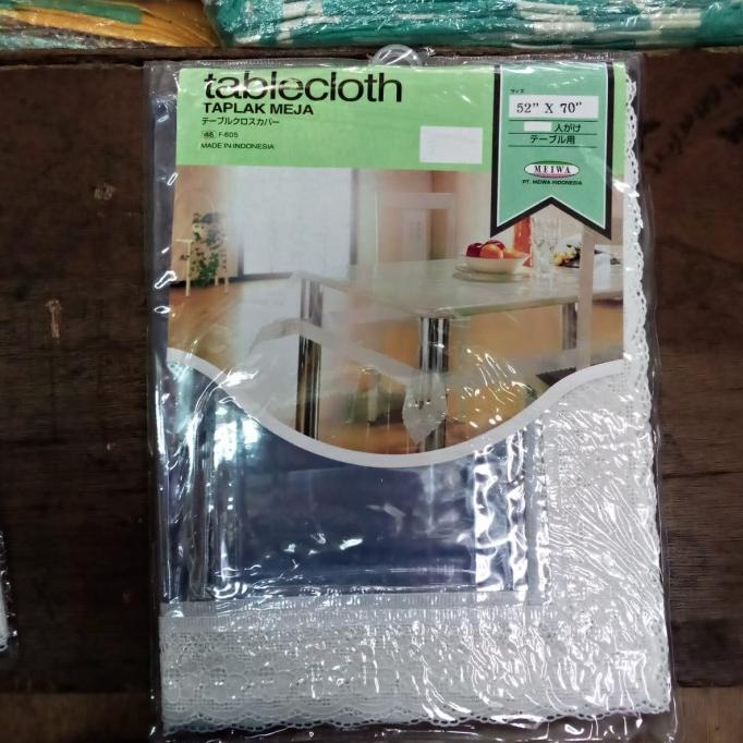 taplak meja makan plastik (mika) 4kursi