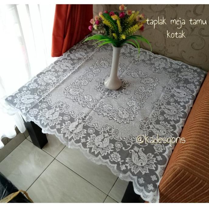 taplak meja tamu kain polyester
