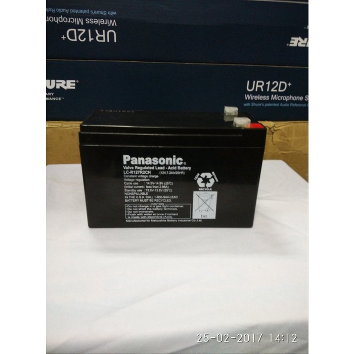 Accu baterai Aki VRLA Dry Kering 12v 7ah 12 v Battery 7A UPS 12 volt