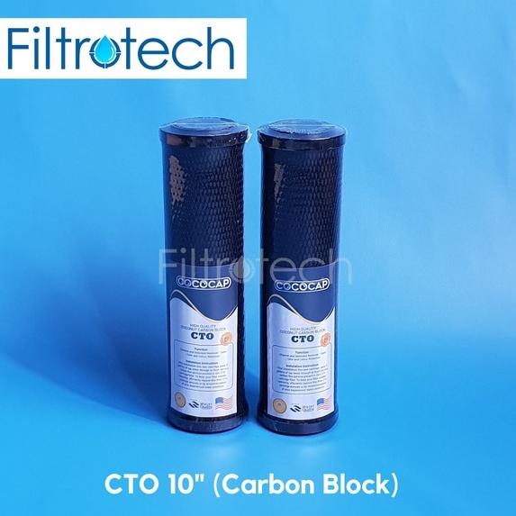 【Penjualan Terbaik】✅COD Filter Air CTO 10" / Active Carbon Cococap