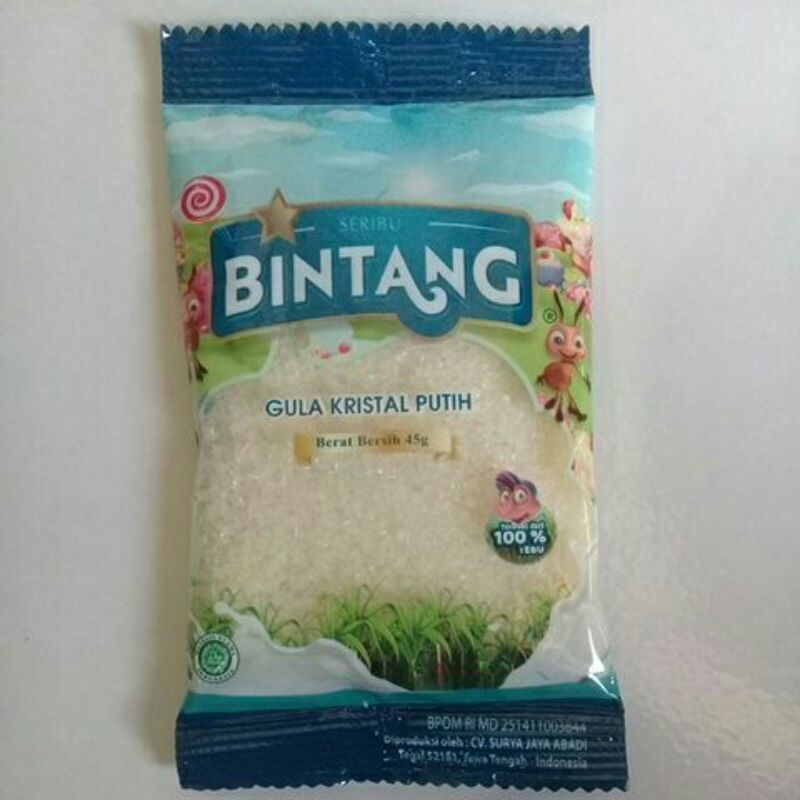 

~MOS~ Gula Pasir Sachet. Gula Seribu Bintang. Pemanis Makanan. Pemanis Minuman