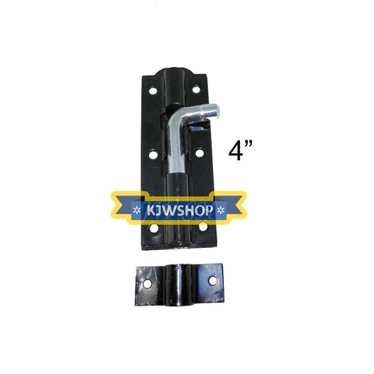 Grendel 4" Slot Pintu Selot Kunci Pintu Bahan Besi Tebal 4" Hitam murah