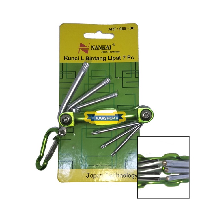 Kunci L Lipat Hexagon / Kunci L Lipat Nankai 7 pcs / Kunci L Set Lipat murah
