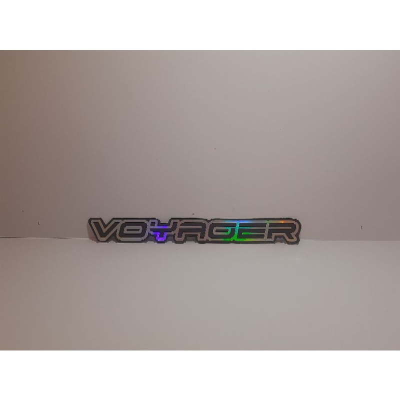 Stiker hologram Voyager Adiputro Cutting Laser Bismania