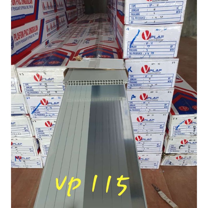 Plafon PVC Panjang 3 Meter 1 Dus isi 15 Lembar Lebar 20cmTebal 7mm-8mm