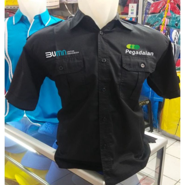 KEMEJA BUMN PEGADAIAN BORDIR || SERAGAM BUMN PEGADAIAN BORDIR || BAJU BUMN PEGADAIAN BORDIR
