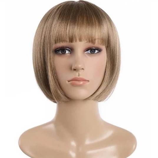 Wig Rambut Palsu Warna Warni Rambut Pendek Bob Poni