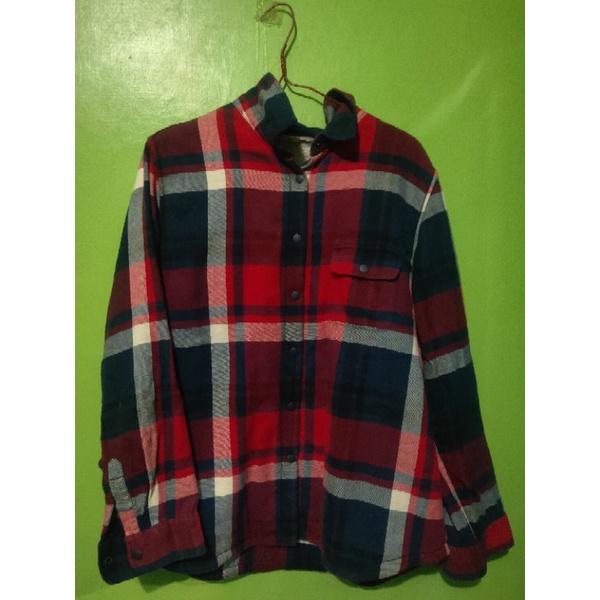 Kemeja UNIQLO Flanel Sherpa second