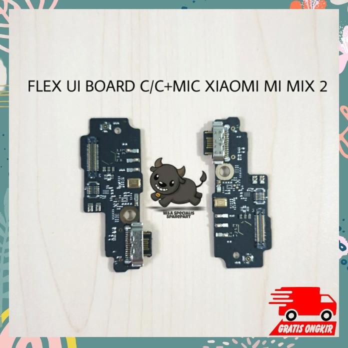 Flexsibel Ui Board Papan Konektor Charge Cas+Mic Xiaomi Mi Mix 2