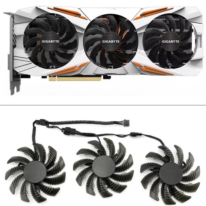 Fan Vga 75Mm 4Pin Triple Fan Gigabyte Aorus 1080 1070 1060 980 Dll