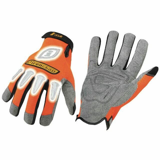 Gloves Ironclad I-Viz Reflective Orange Gloves Size S