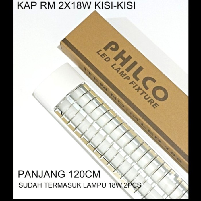 Kap RM OB 2X18Watt + TL T8 LED, Kap RM Kisi, Kap RM Outbow,Kap TL RM,