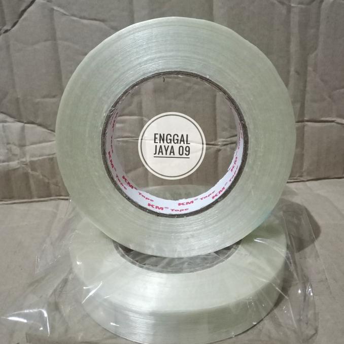 

Isolasi / Lakban serat KM Filament Tape 24mm x 50m suk01