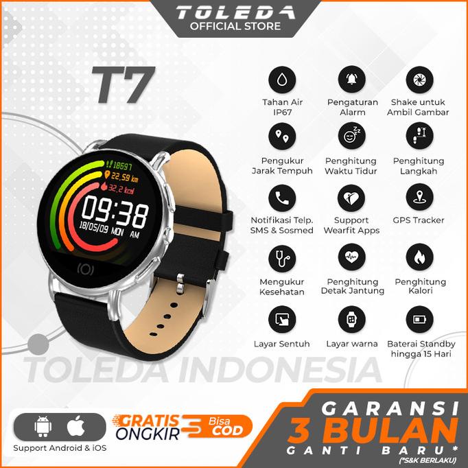 Toleda Smartwatch TLW T7 Original 100% Smartband juw01