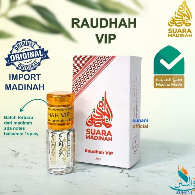 [PROMO] Raudhah VIP Suara madinah, Parfum Sholat, Parfum 6 ml 3 ml
