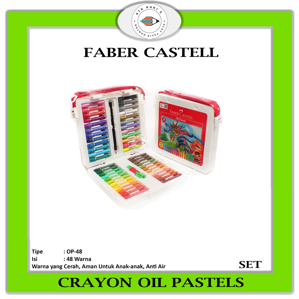 

Crayon Faber Castell oil pastel 48 warna - Set