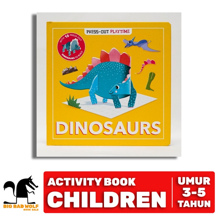 Diskon Spesial Press-Out Playtime: Dinosaurs Termurah