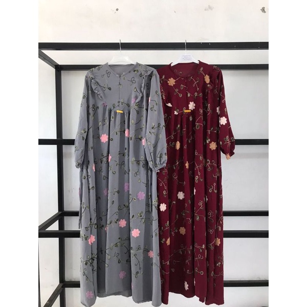 GAMIS CRINKLE SULAM BUNGA