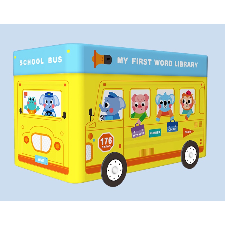 Saalin my first word library school bus - Buku Edukasi Anak