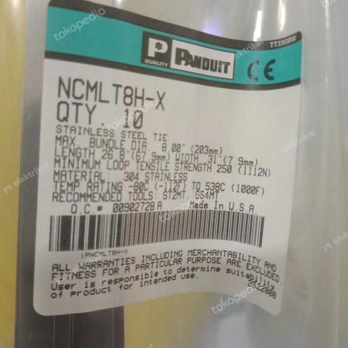 

Terlaris Klip Ties Stainless Panduit 70Cm Ncmlt8H-X / Kabel Tis Besi Panduit