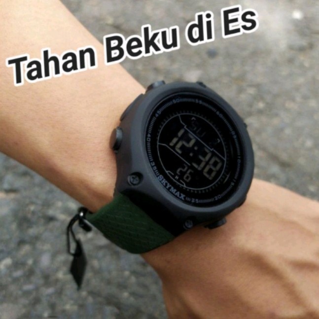 Diskon Spesial Jam Tangan Digital Skymax Pria Cowok Anti Air 30 Meter 100% Original Terbaru