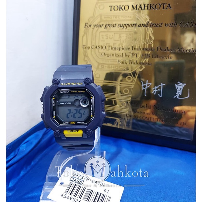 Promo Casio Digital W-737H-2Avdf / W737H-2A Terbaru