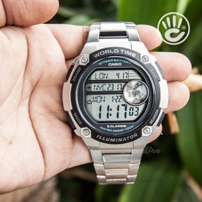 Flash Sale Jam Tangan Pria Casio Ae-3000Wd-1A World Time Illuminator Original Terbaru