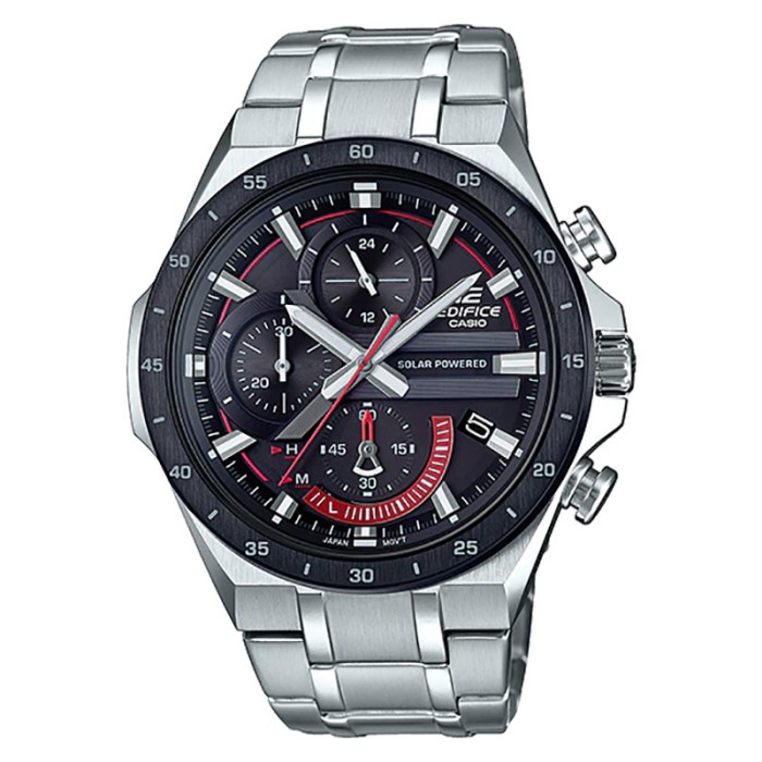 Promo Casio Edifice Eqs-920Db-1Avudf Tough Solar Black Dial Terlaris