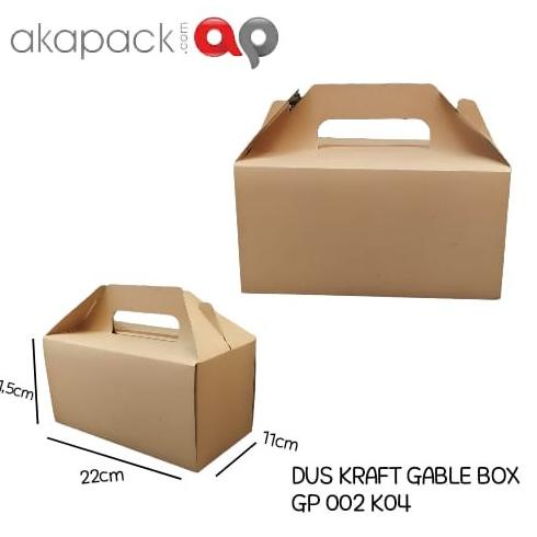 

Termantab] DUS KRAFT / GABLE BOX / GIFT PACKING KRAFT Min order 20pc Belum Rakit