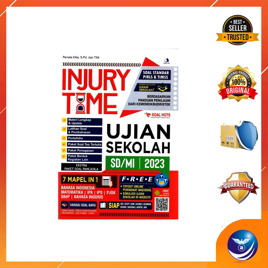 Buku INJURY TIME UJIAN SEKOLAH SD/MI 2023