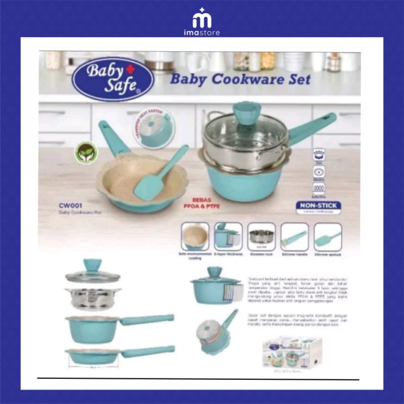 BABY SAFE COOKWARE SET / SET PERALATAN MASAK MPASI