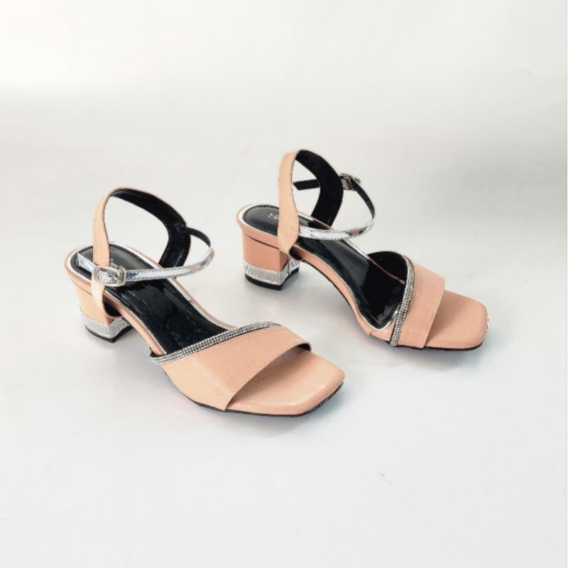 Arlaine Sahira Sandal Heels Wanita / Sandal Heels 5Cm / Sandal Heels Permata / Sandal Wedding