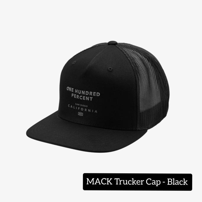Hat / Topi 100percentride MACK Trucker Cap - Black ---READY---