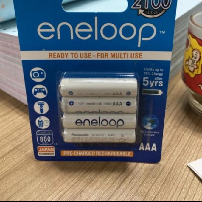Baterai Cas AAA ENELOOP PUTIH isi 4 pcs