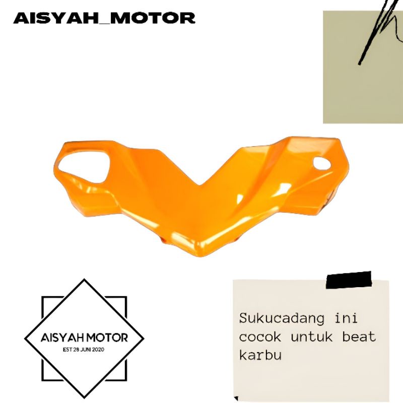 Cover Bodi Batok Depan Tameng Depan Honda Beat Karbu Warna Oren