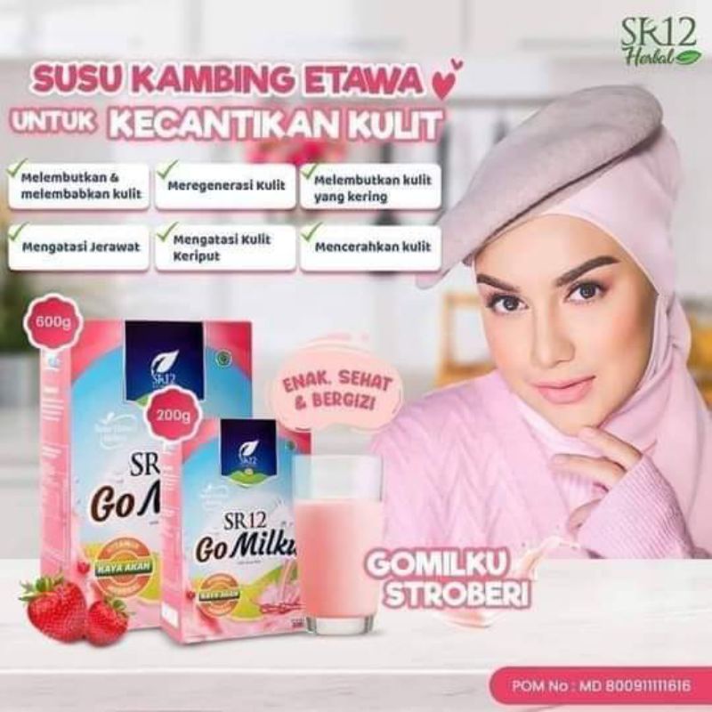 

SR12 Gomilku Stroberi 600gr Susu Etawa Halal, Bpom, Mui
