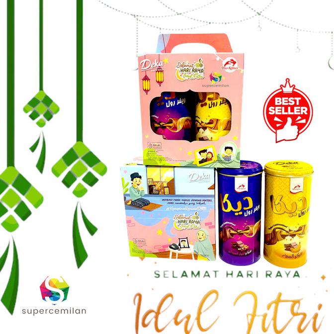 

`````````] Deka Wafer Roll Kaleng Isi 2 - Parcel Lebaran - Kue Lebaran