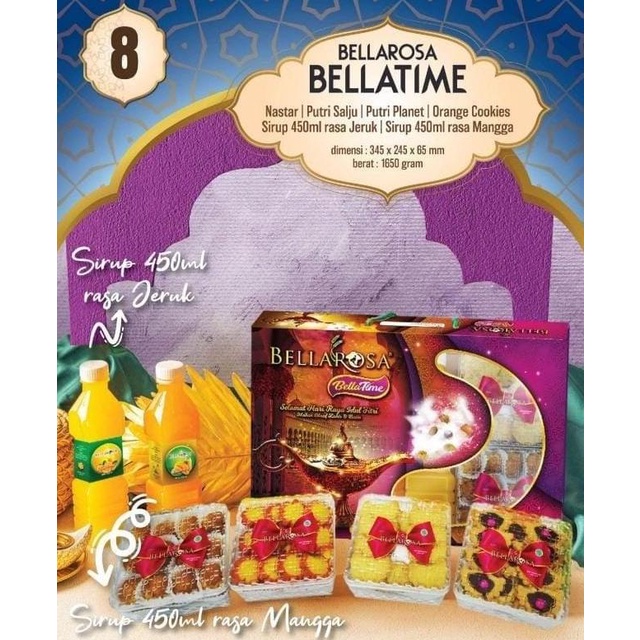

+++++] Paket Bellarosa Kue Kering Lebaran/Parcel idul Fitri/paket sirup