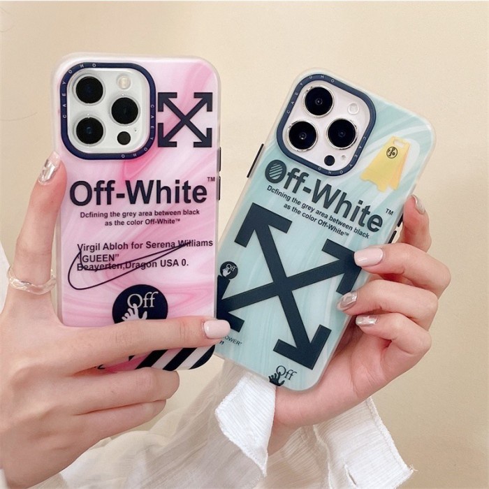 Terlaris Case Off White Soft Iphone 11 12 13 14 Pro Max Plus
