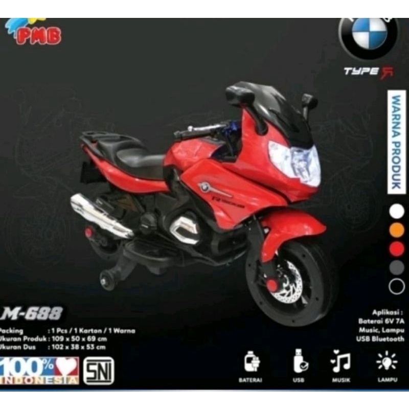 Motor Aki Anak PMB M-668 GP Motoran Aki Ninja