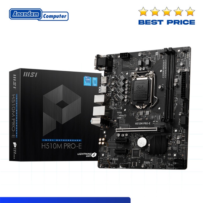 Motherboard MSI H510M PRO-E (LGA1200, H510, DDR4, USB3.2, SATA3)