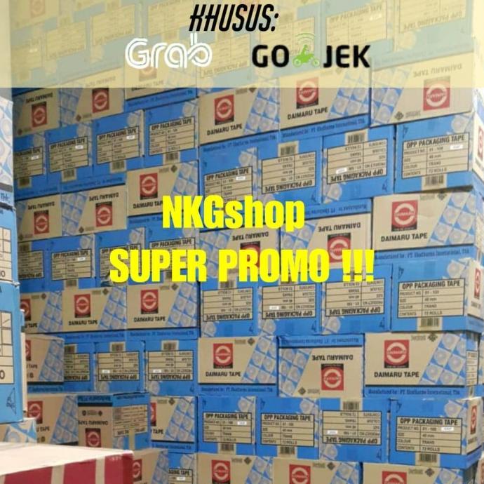 

JUAL SUPER PROMO !! Lakban Daimaru 2" 48mm x 90yard (1dus = 72roll)