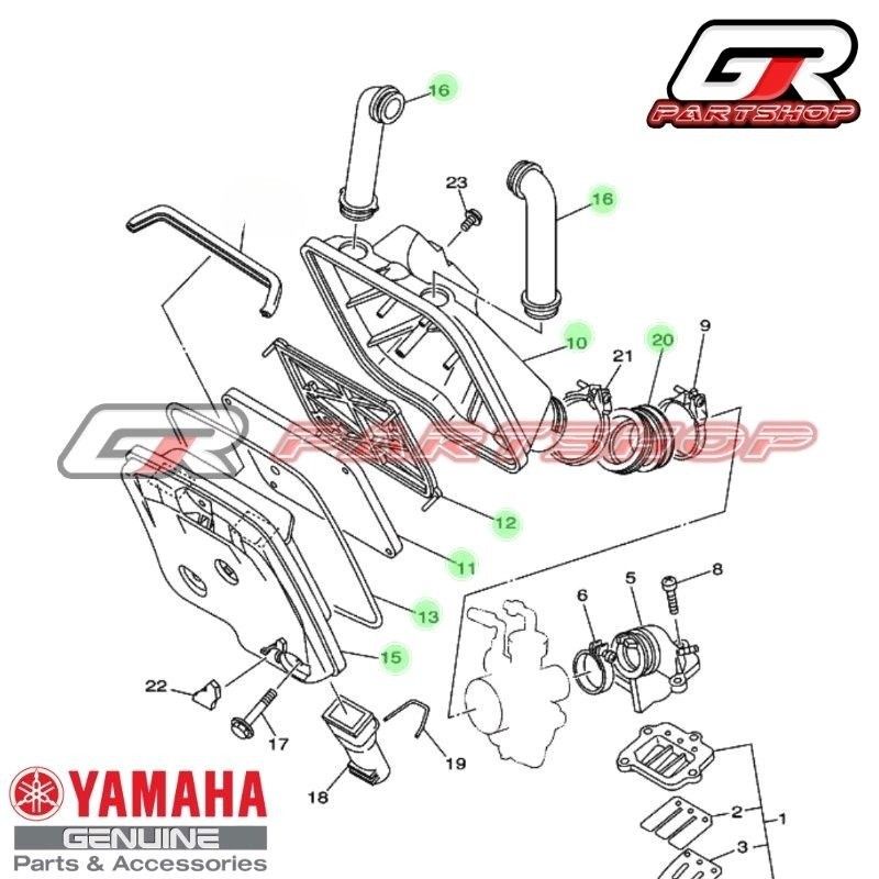 box filter udara set f1zr ori ygp original yamaha fizr fiz f1z r force one 1 bok boks rumah tabung saringan