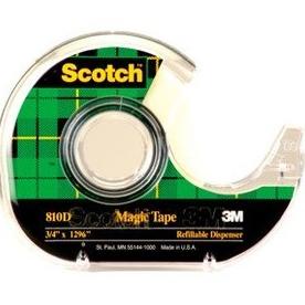 

BRG BARU 3M Scotch 810 Magic Tape dengan Dispenser 3/4 in x 36 Y