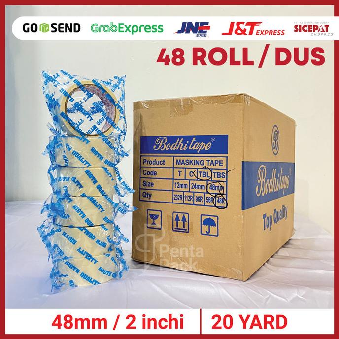 

HRG DISKON [1 DUS] Lakban Kertas / Masking Tape (48 mm/ 2 inchi X 20 yard)