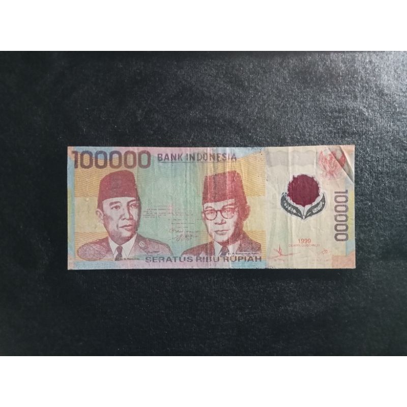 1 lembar 100000 polimer 1999 vf