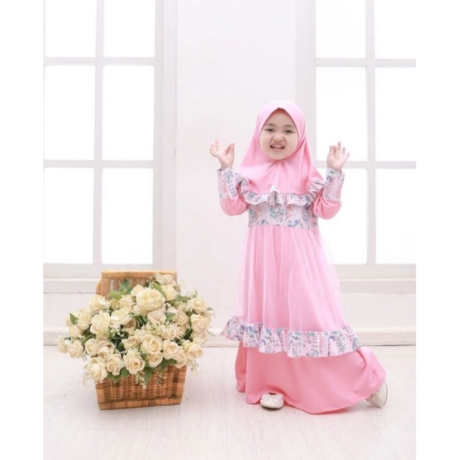 safwa dress eLBi - gamis tutu murah - ORI littlebee boutique