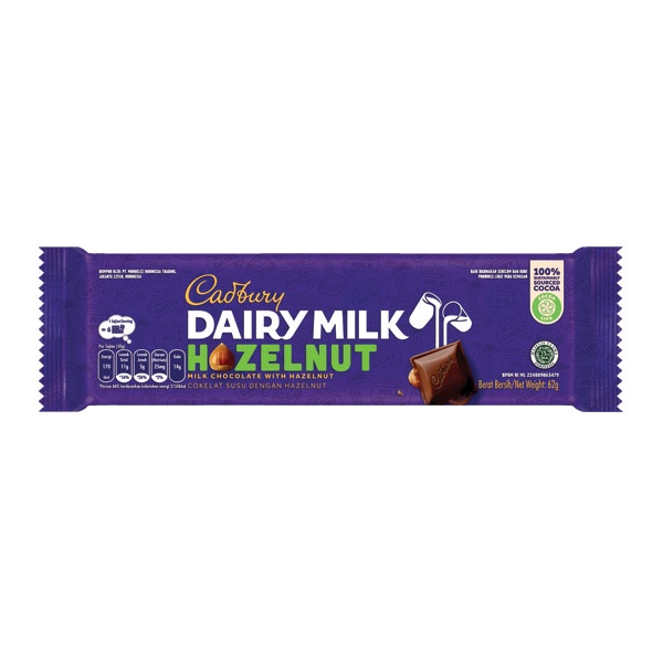 

CADBURY DAIRY MILK HAZELNUT 62 GR - COKLAT