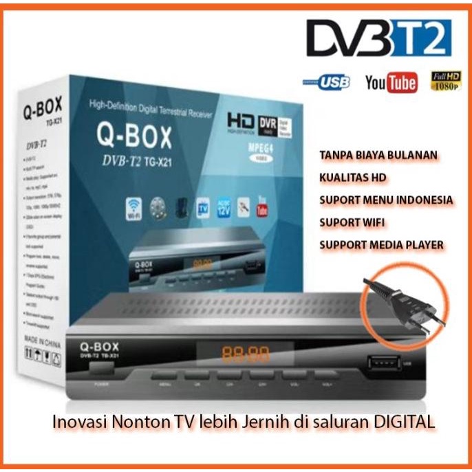 Set Top Box Stb Tv Digital Dvb T2 Tnt Star Tg-X20 - Youtube Ftan Tokojayamandiri32